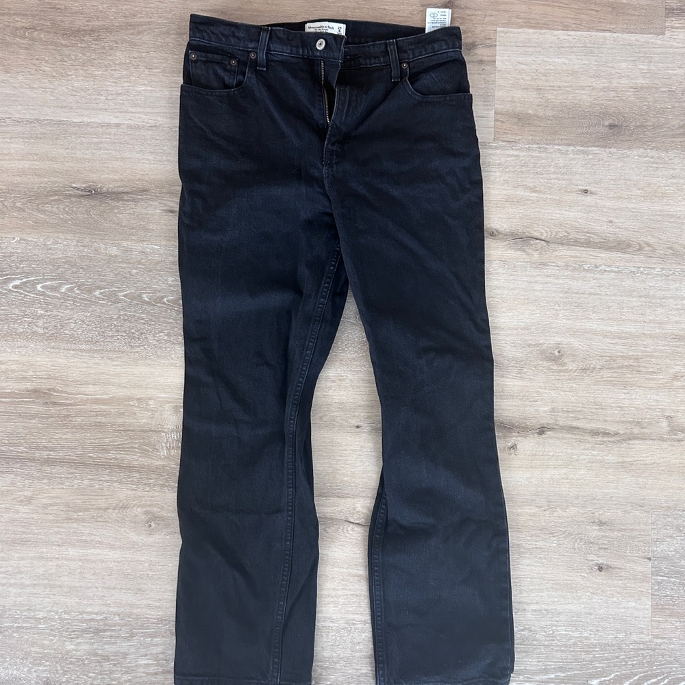 Abercrombie & Fitch 90s Black Straight Leg Jeans